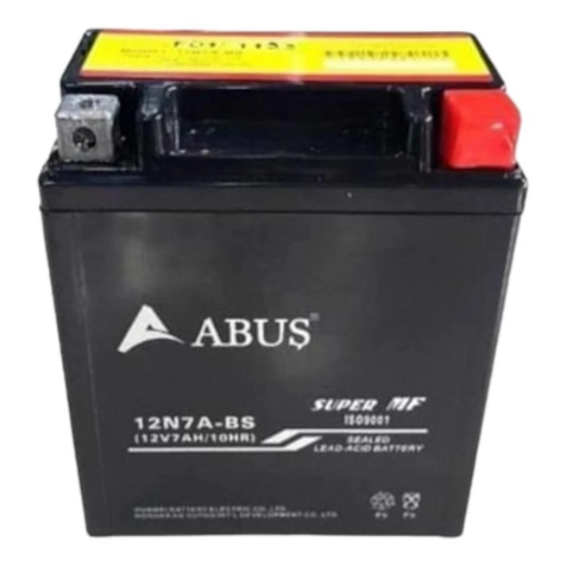 🏍️ ABUS 12N7A-BS Motosiklet Aküsü – Güçlü Başlangıç, Uzun Ömürlü Performans! resmi