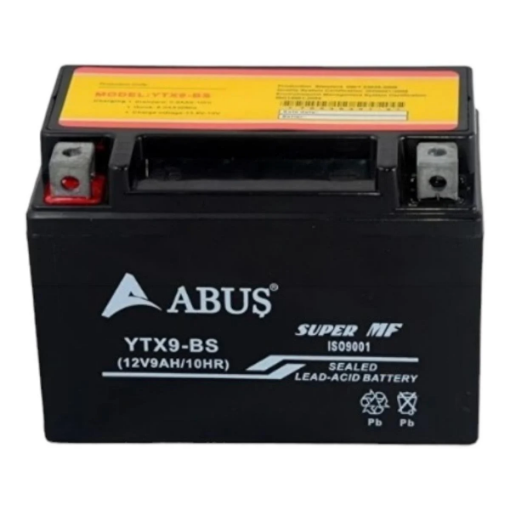 🏍️ ABUS YTX9A-BS Motosiklet Aküsü – Güçlü Marş, Uzun Ömür ve Kesintisiz Performans! resmi